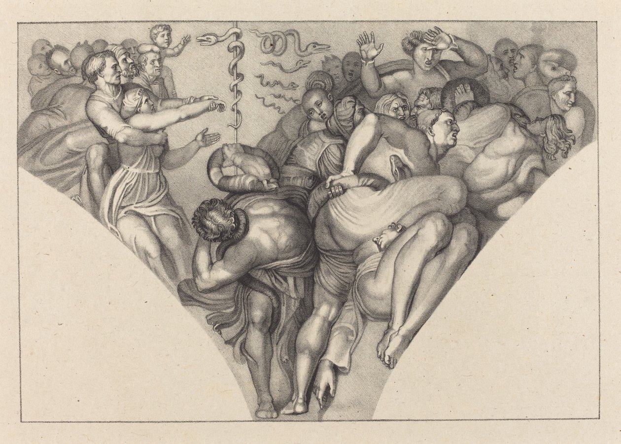 Brazen Serpent, Michael Angelolta tekijältä William Sharp after John Flaxman