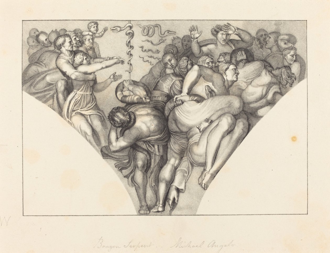 Brazen Serpent, Michael Angelolta tekijältä William Sharp after John Flaxman