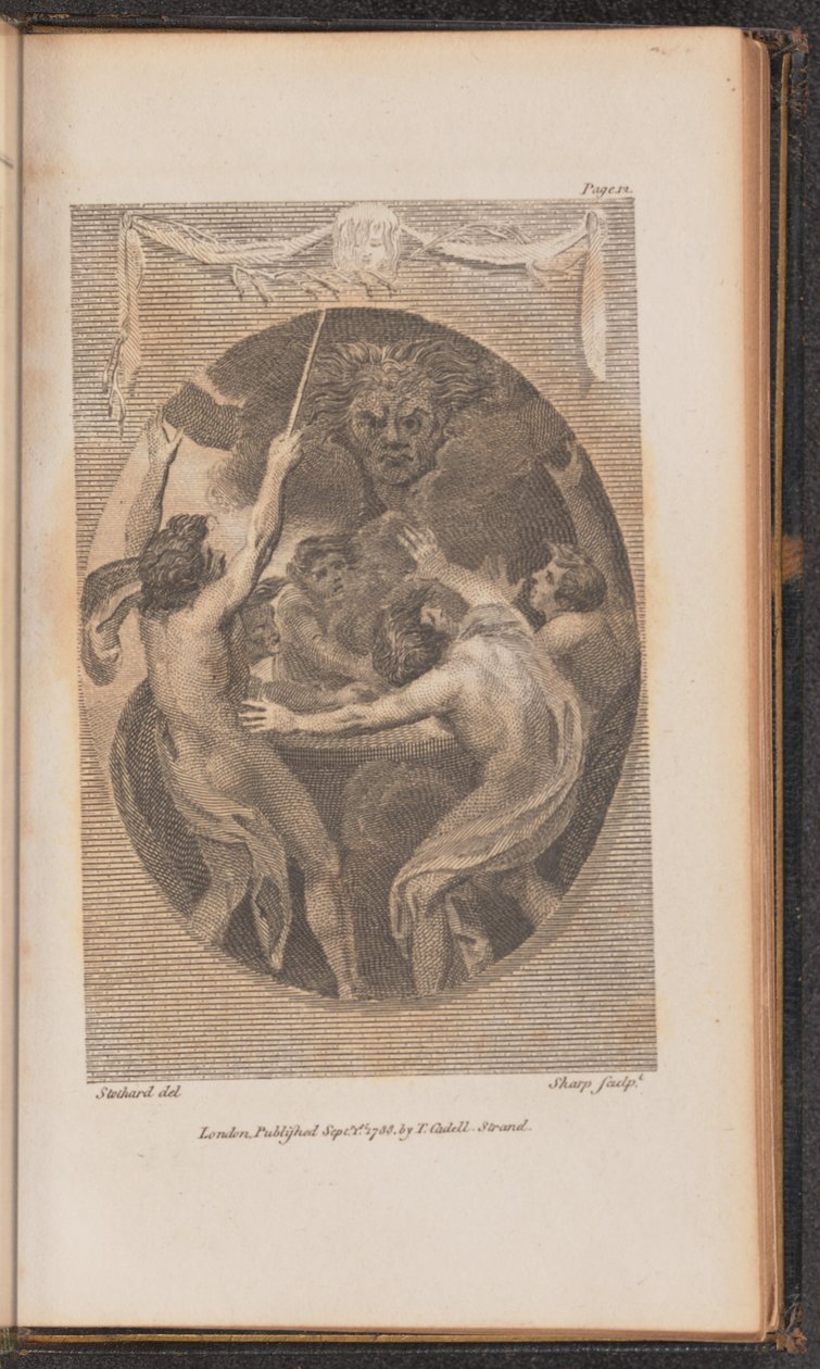 Kuvitus Canto I:lle tekijältä William Sharp after Thomas Stothard