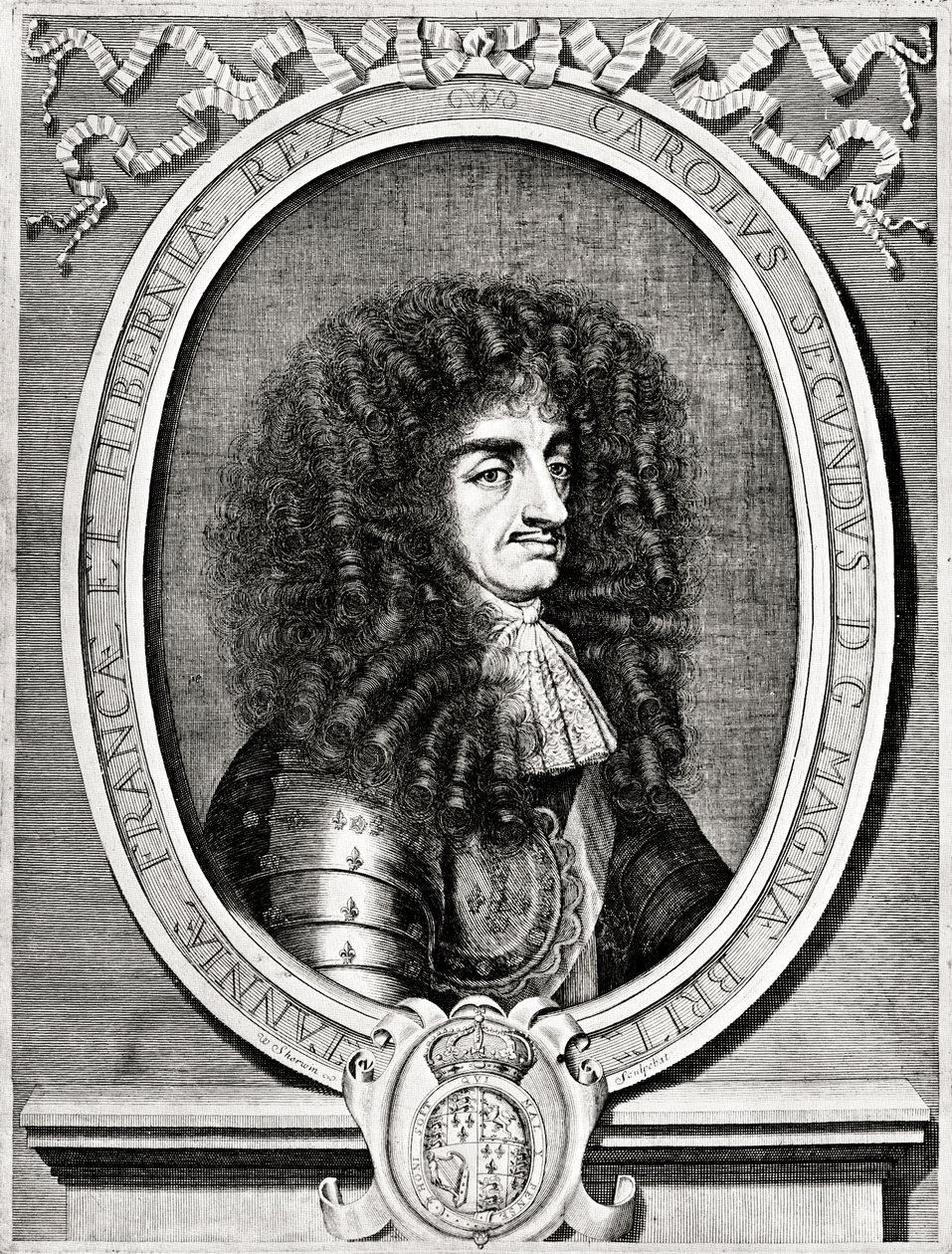 Charles II, Ison-Britannian ja Irlannin kuningas, 1800-luku tekijältä William Sherwin