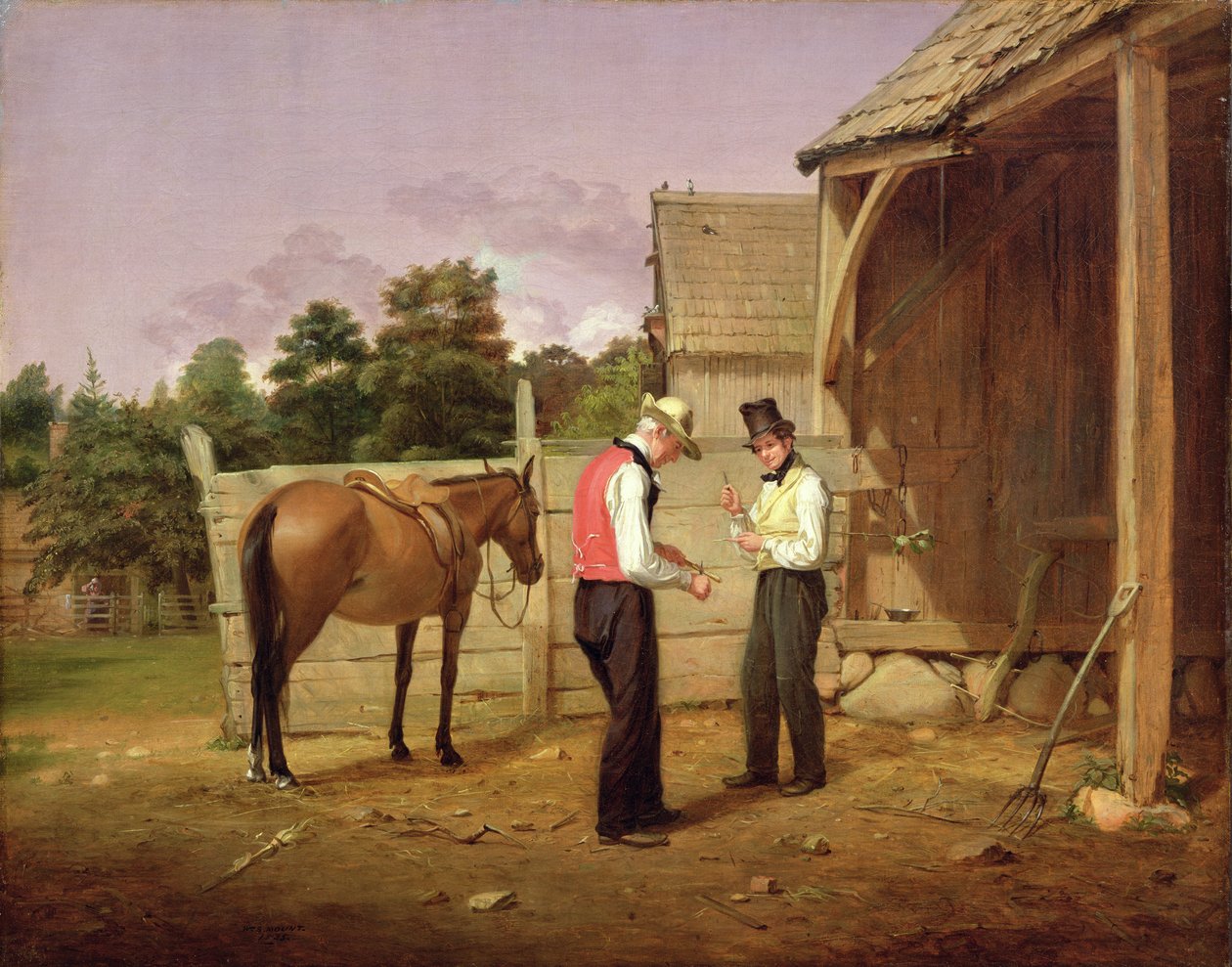 Neuvottelut hevosesta, 1835 tekijältä William Sidney Mount