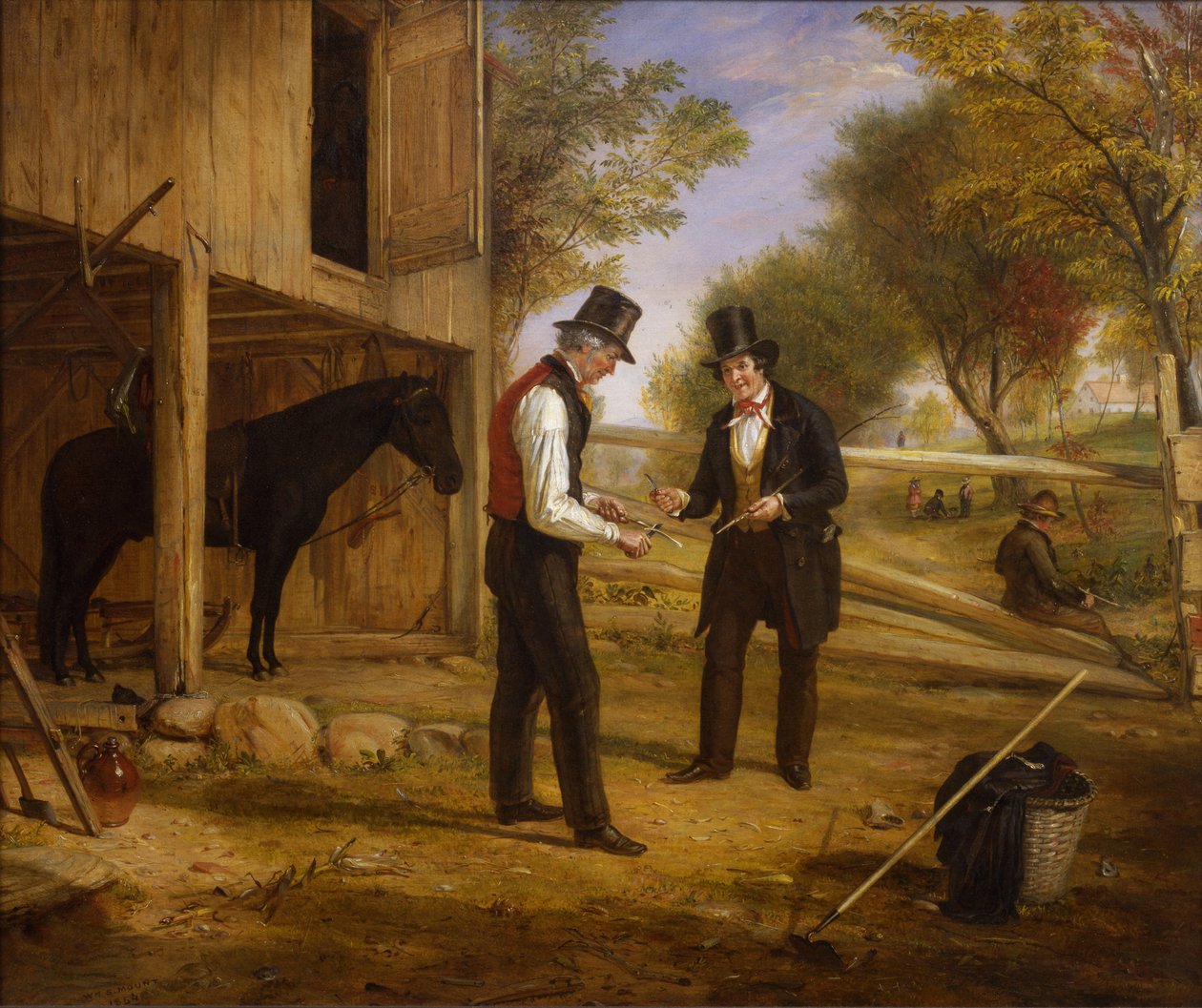 Coming to the Point, jatko-osa elokuvalle Bargaining for a Horse, 1854 tekijältä William Sidney Mount