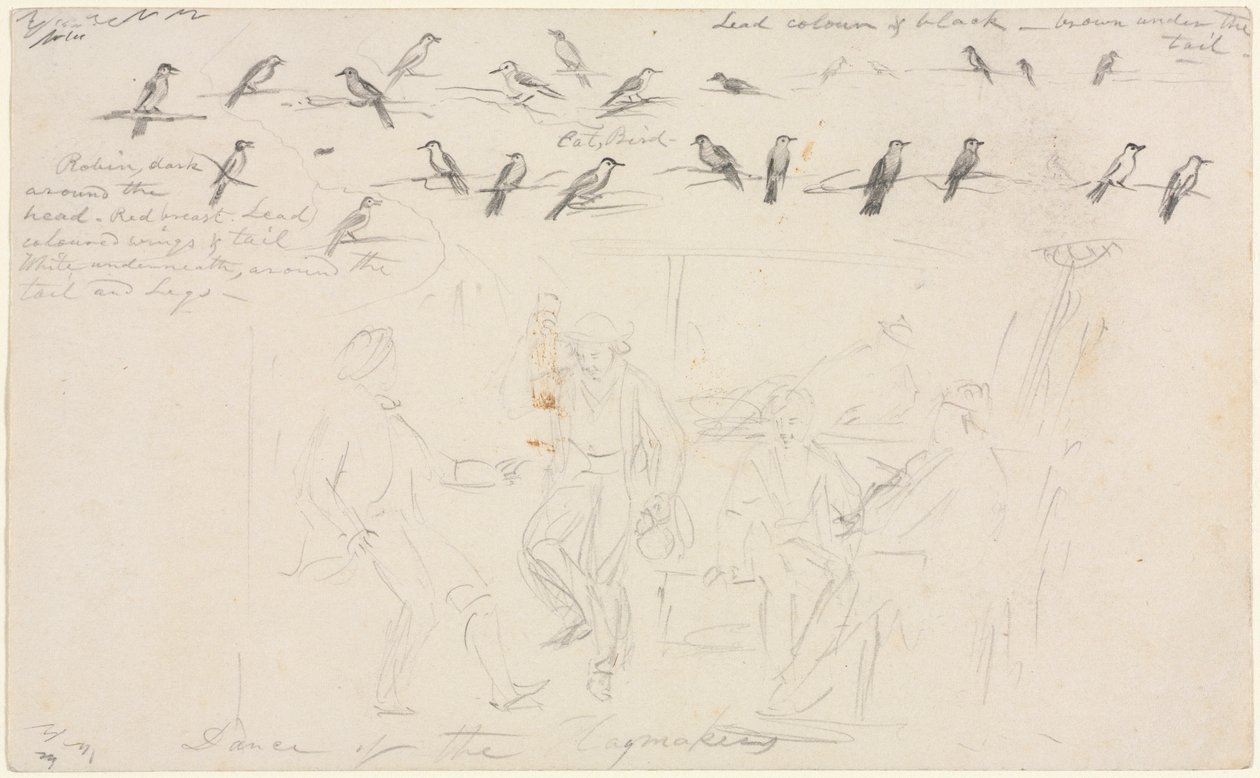 Heinäntekijöiden tanssi, n. 1845. tekijältä William Sidney Mount