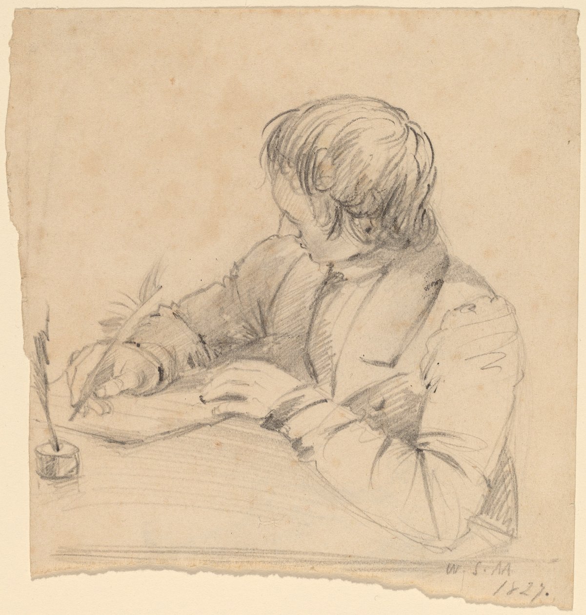 Shepard Alonzo Mount, 23-vuotias [recto] tekijältä William Sidney Mount