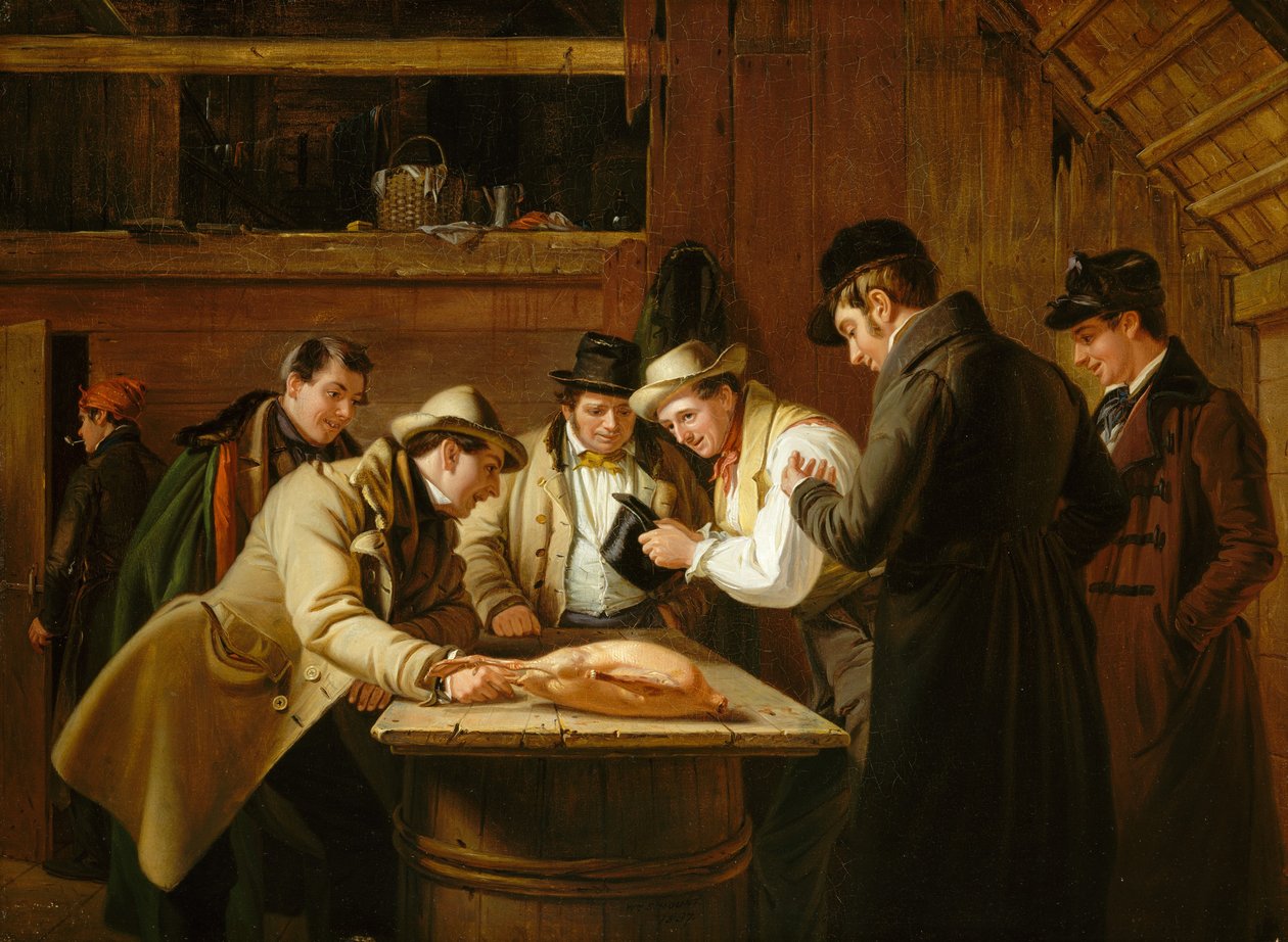 Hanhen arpajaiset, 1837. tekijältä William Sidney Mount