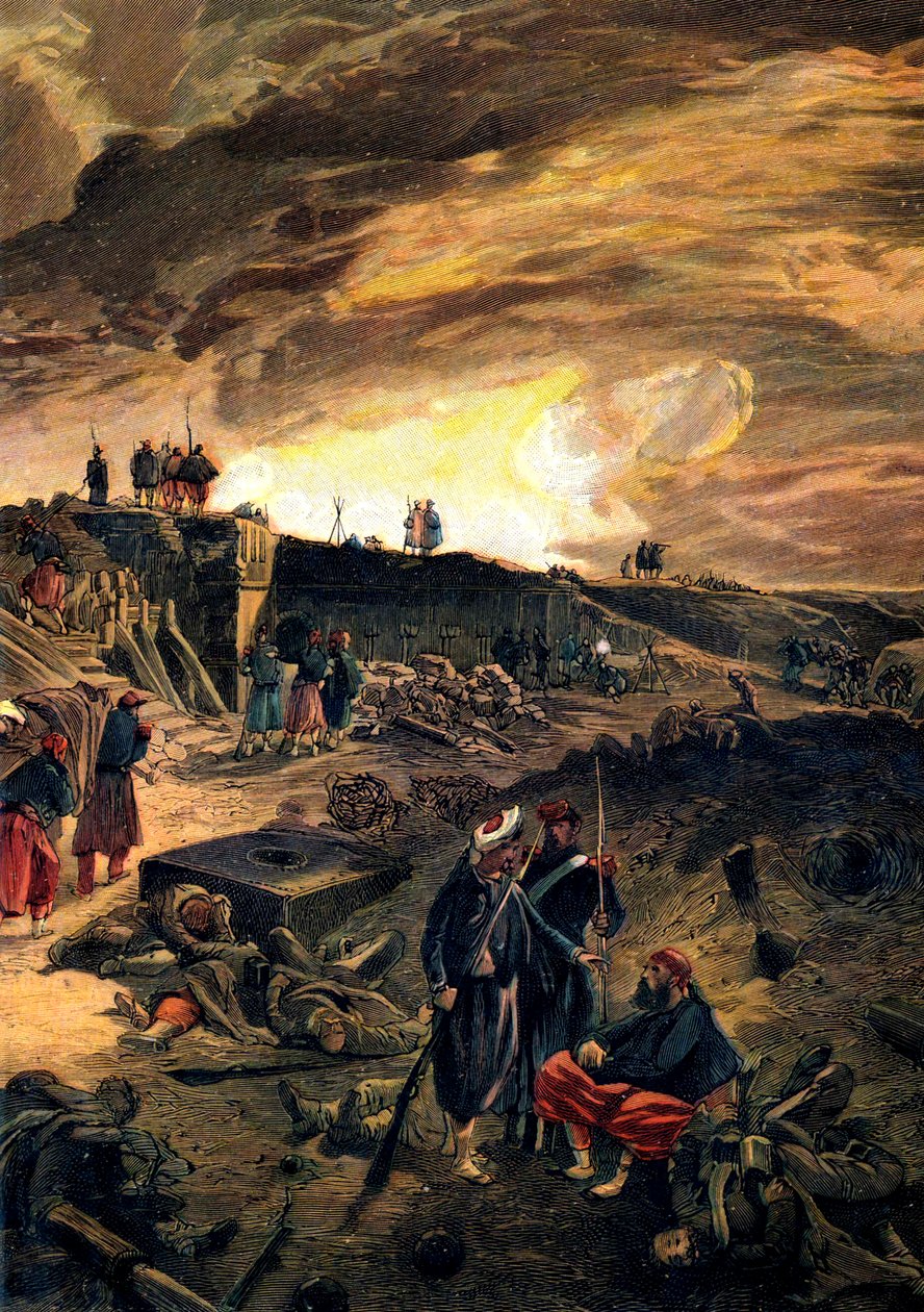 Malakoffin valloituksen jälkeen 8. syyskuuta 1855, n. 1855. tekijältä William Crimea Simpson