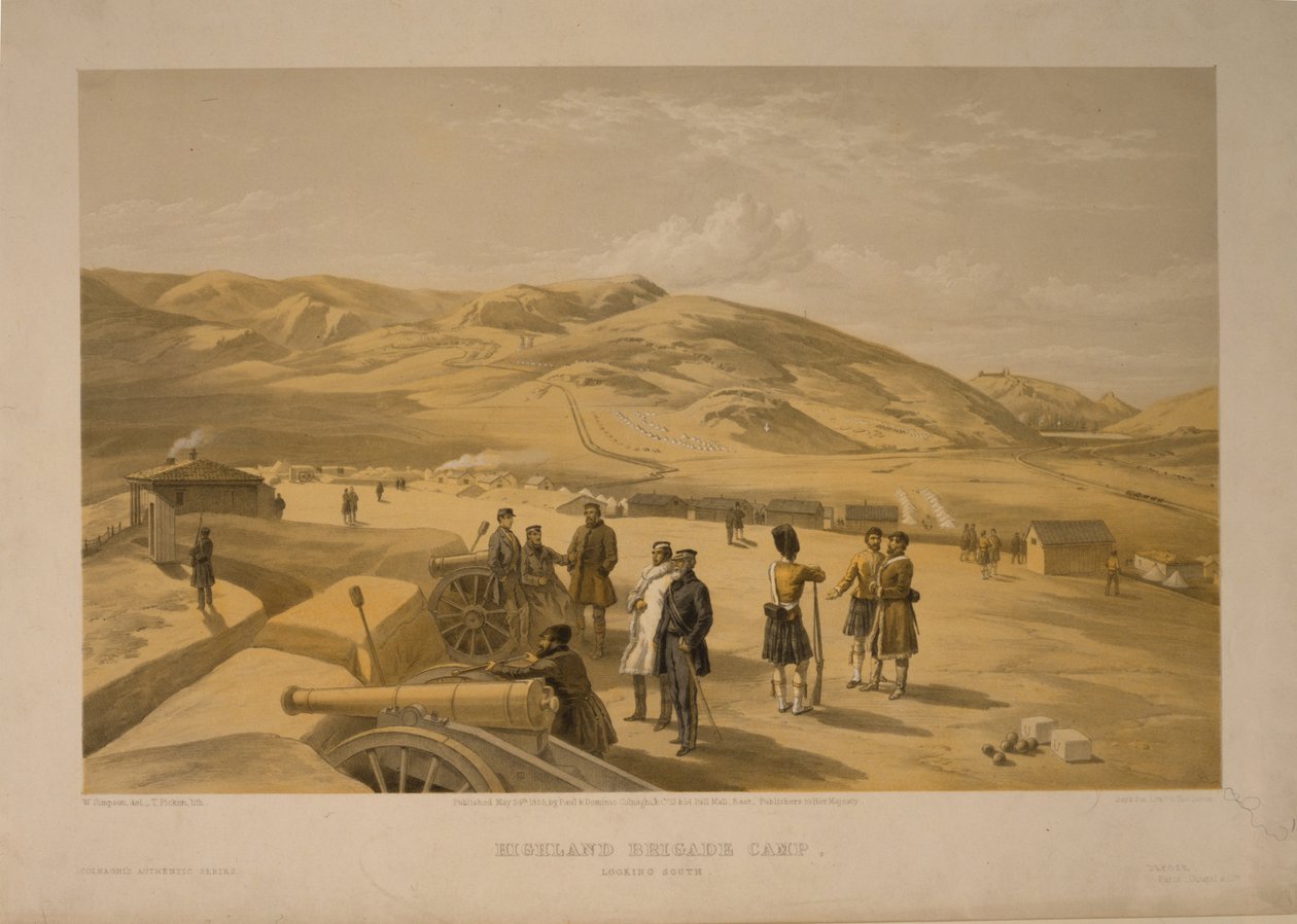 Highland Brigade leiri, 1855 tekijältä William Crimea Simpson