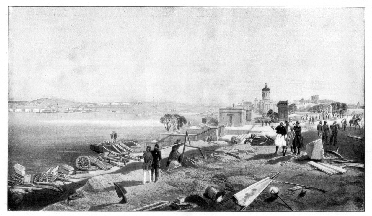 Sebastopol Fort Nicholasin takaa, 1900. tekijältä William Crimea Simpson