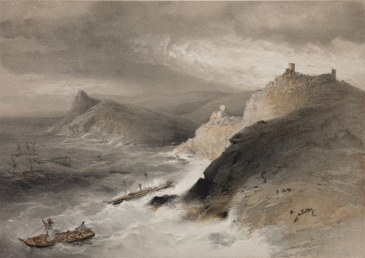 Myrsky Balaklava-lahdella 14. marraskuuta 1854 1855 tekijältä William Crimea Simpson
