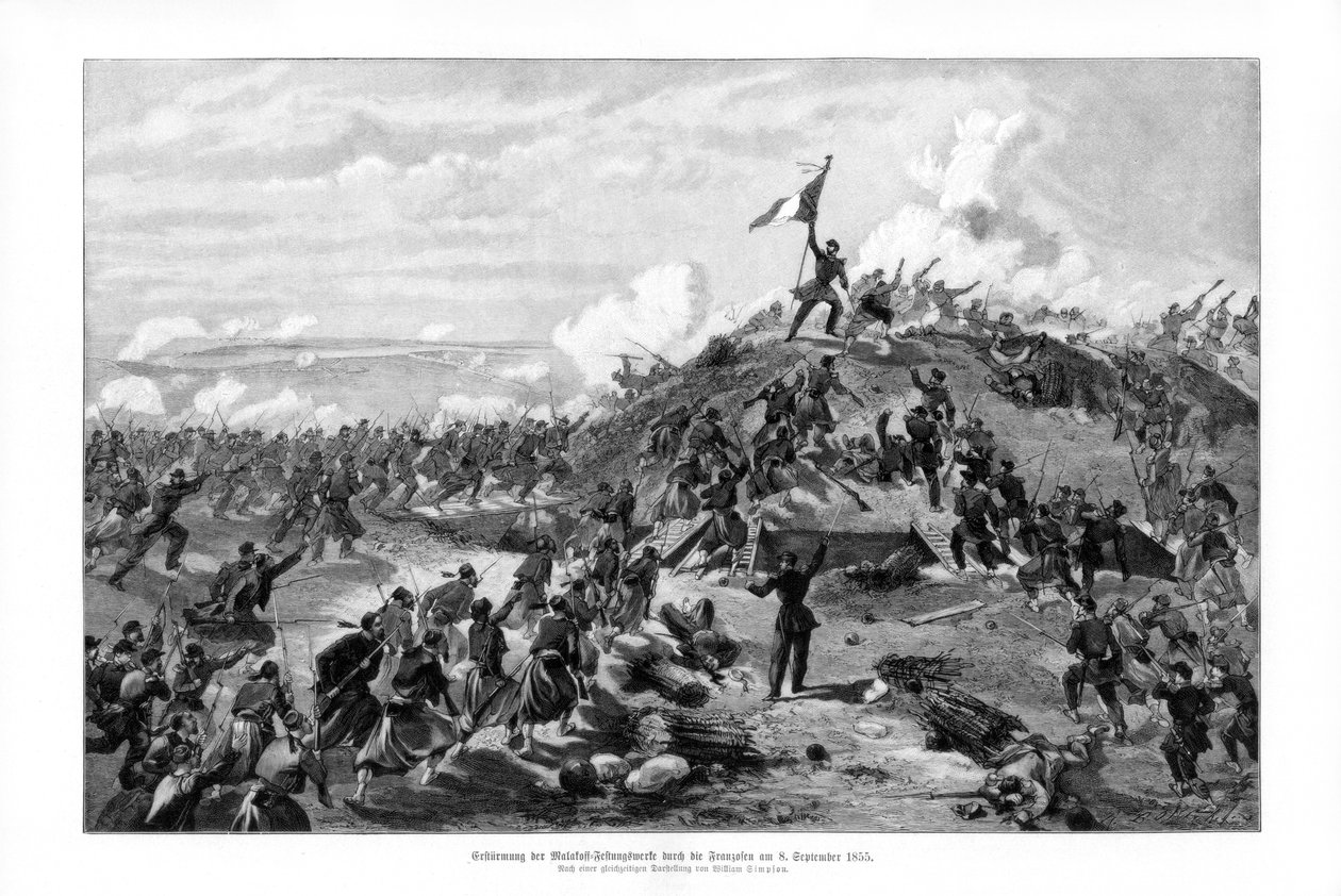 Hyökkäys Malakoffille, 8. syyskuuta 1855, 1900. tekijältä William Crimea Simpson