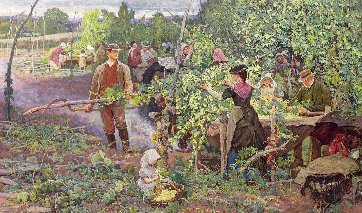 Humalanpoimijoita, noin 1870 tekijältä William Small