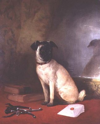 Heijastus - Mopsi muotokuva tekijältä William Snr. Shayer