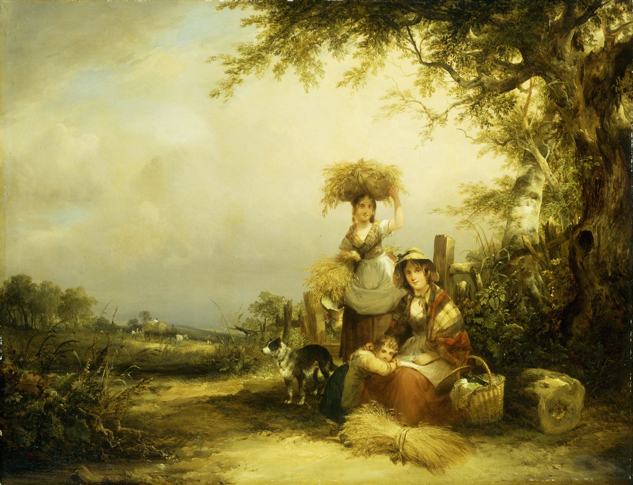 The Gleaners - Shirley, Hants, tekijältä William Snr. Shayer