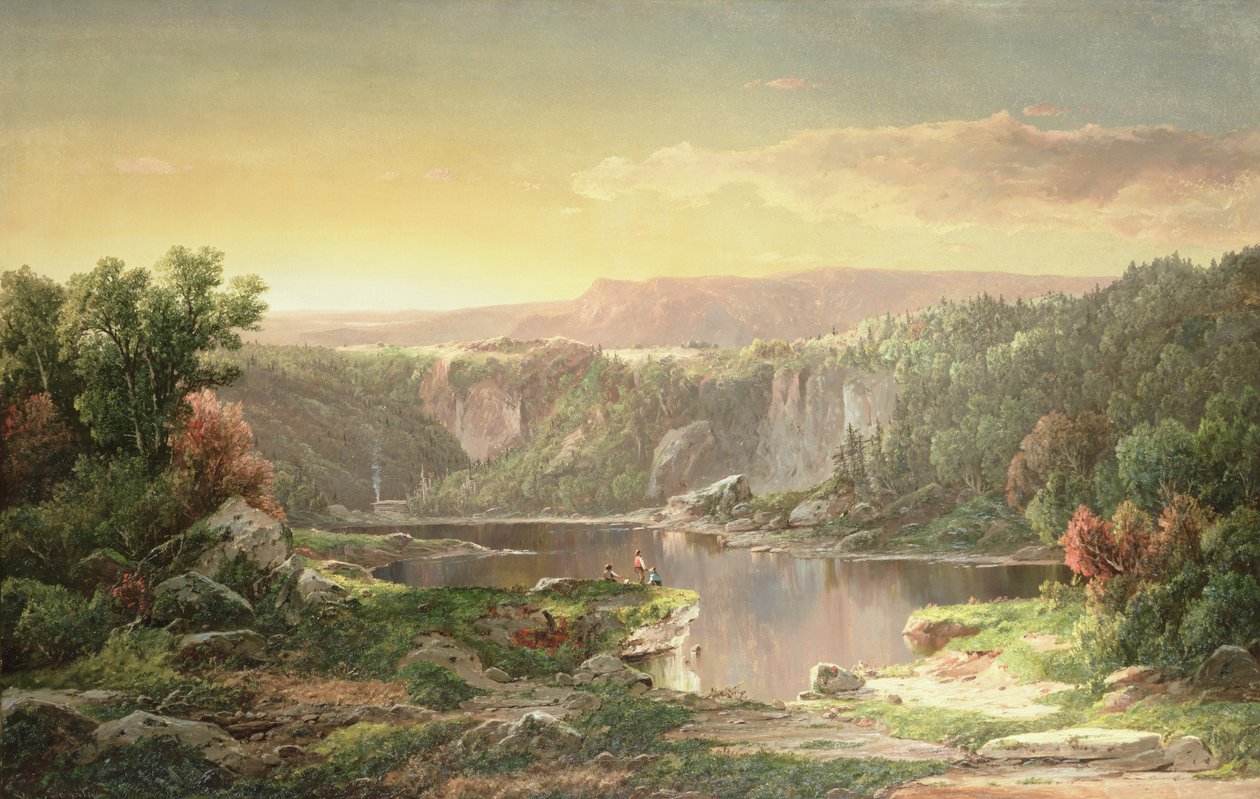 Mountain Lake lähellä Piedmontia, Maryland tekijältä William Sonntag