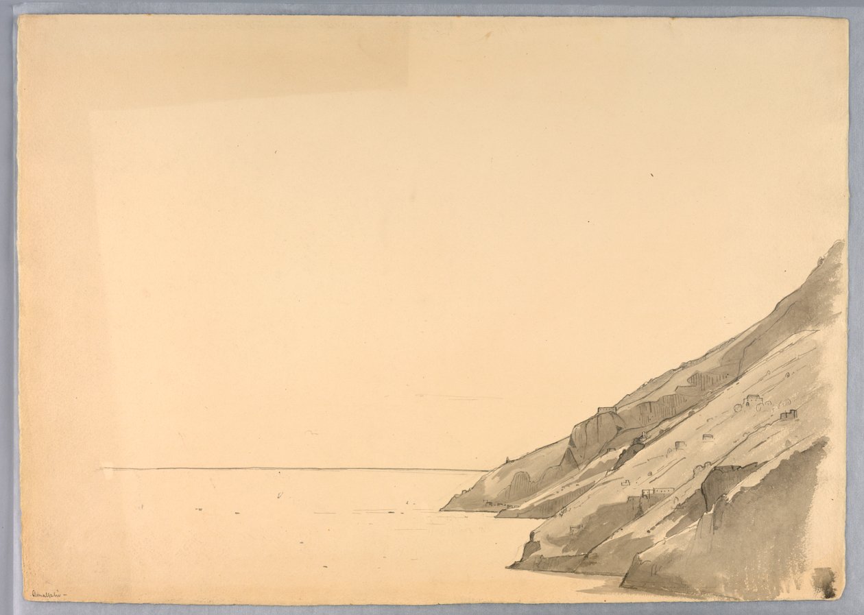 Tutkimus rannikon kalliosta, Amalphi, Italia tekijältä William Stanley Haseltine