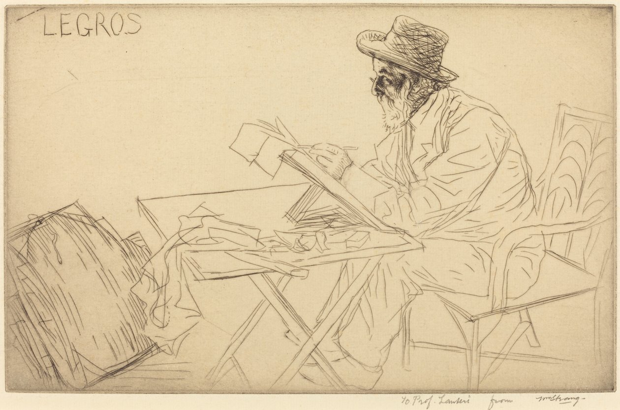 Alphonse Legros luonnos tekijältä William Strang