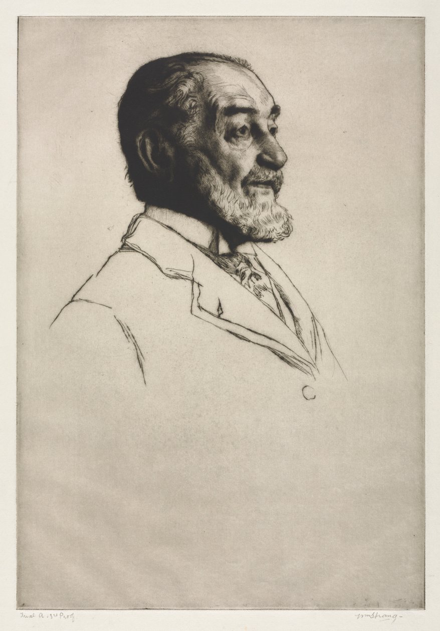 Frederick Harrison, 1914. tekijältä William Strang