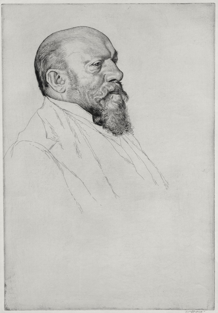 Unkarilaisen kapellimestari Hans Richterin (1843-1916) muotokuva tekijältä William Strang