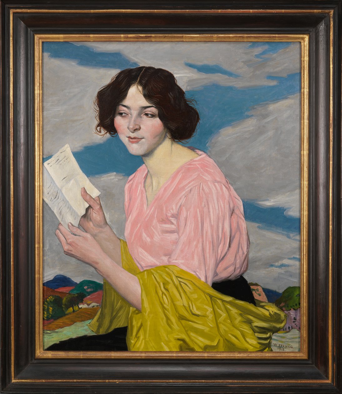 Rakkauskirje (Dora Labbetten muotokuva) n. 1918 tekijältä William Strang