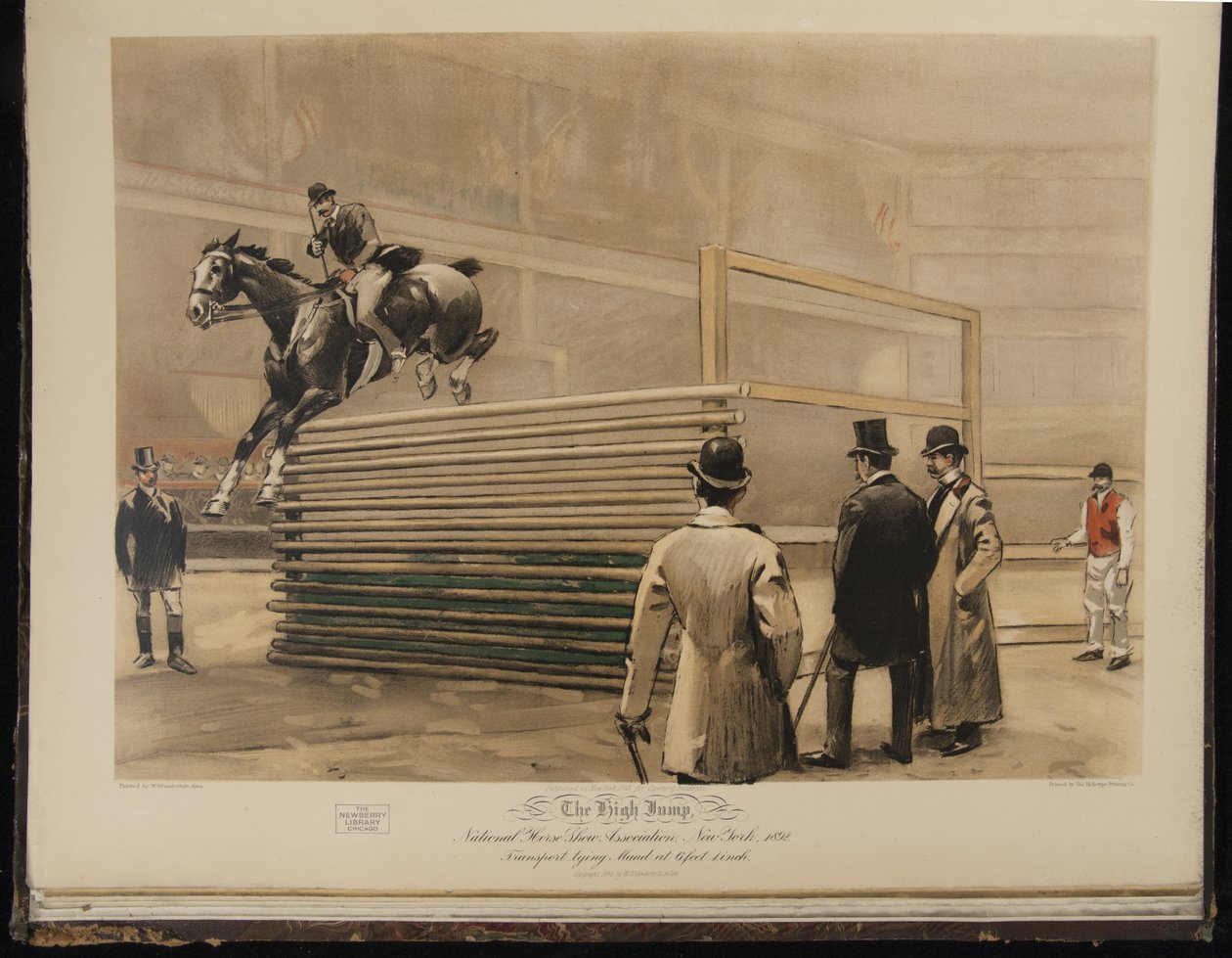 High Jump, National Horse Show Association, New York 1892, Kuljetus sitoo Maudin 6 jalkaa 1 tuumaa tekijältä William Sullivant Vanderbilt Allen