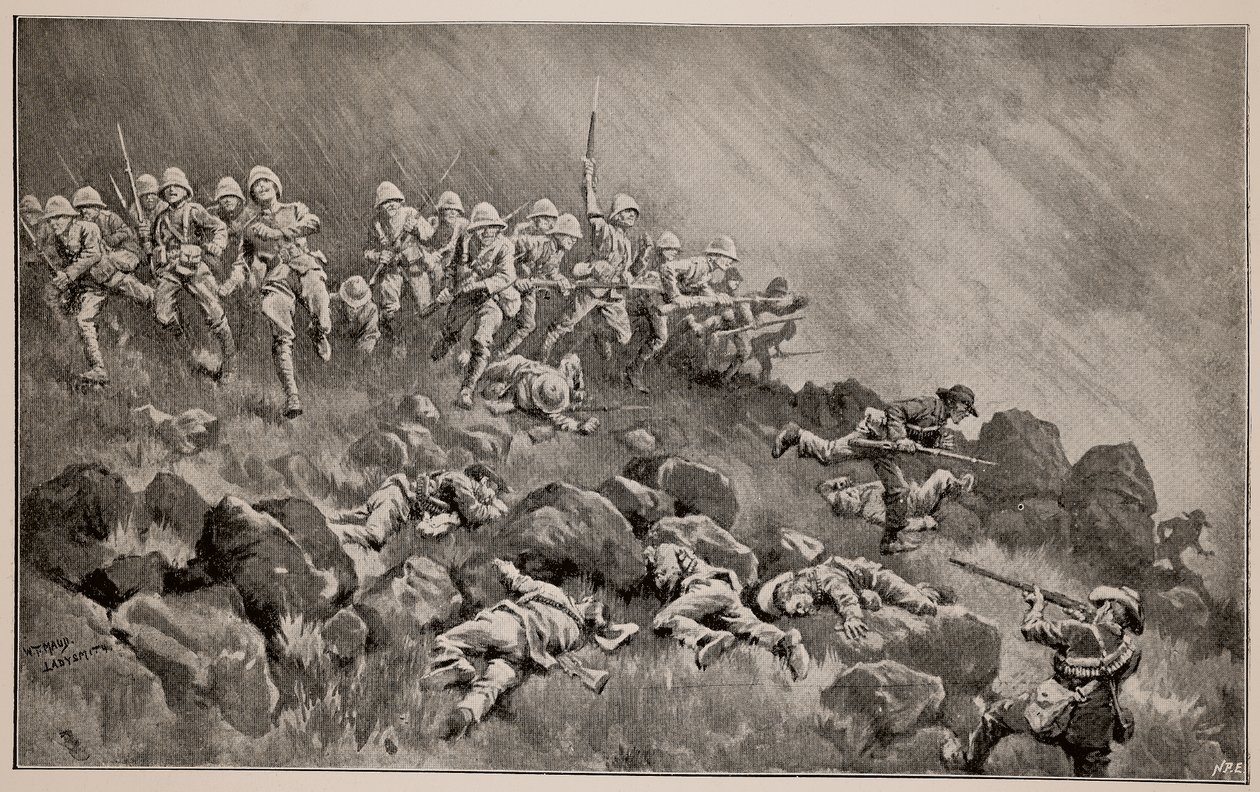 Suuri hyökkäys Ladysmithia vastaan: The Devons Clearing Wagon Hill tekijältä William T. Maud