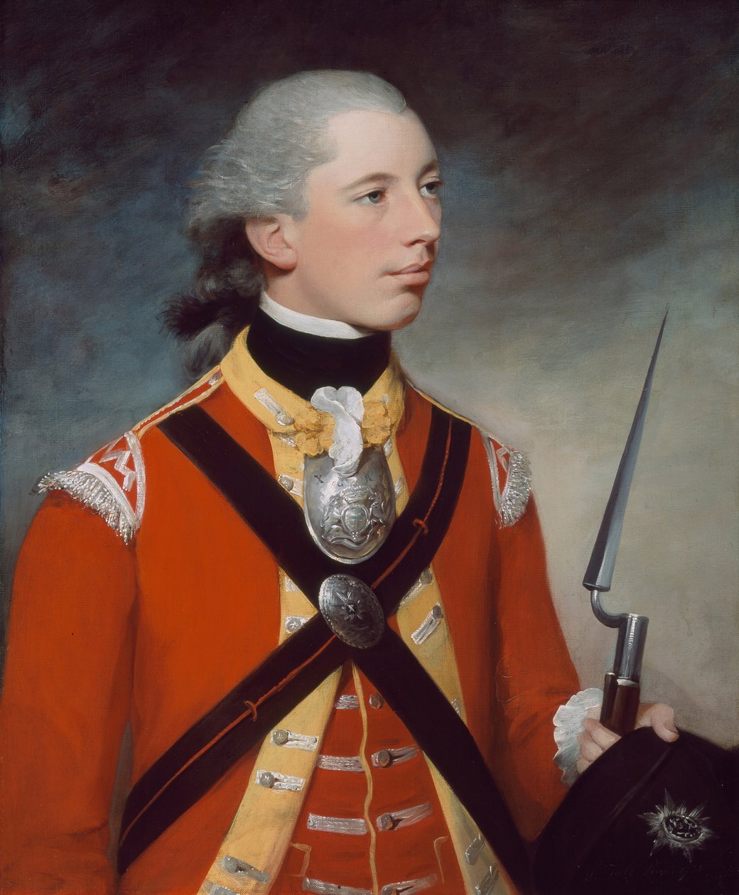 Kapteeni Thomas Hewitt, 10. jalkarykmentti, joka johti kevytkomppaniaa Lexingtonissa, 1781 tekijältä William Tate