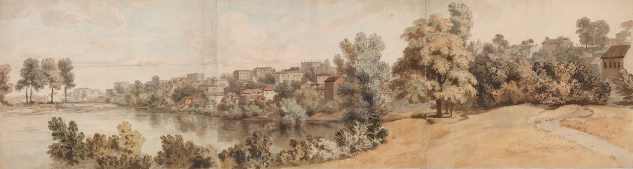Italialainen jokimaisema, 1750-60. tekijältä William Taverner