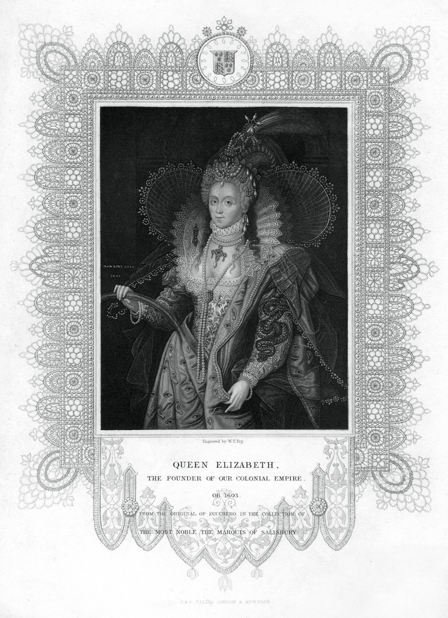 Elizabeth I Englannista, 1800-luku. tekijältä William Thomas Fry