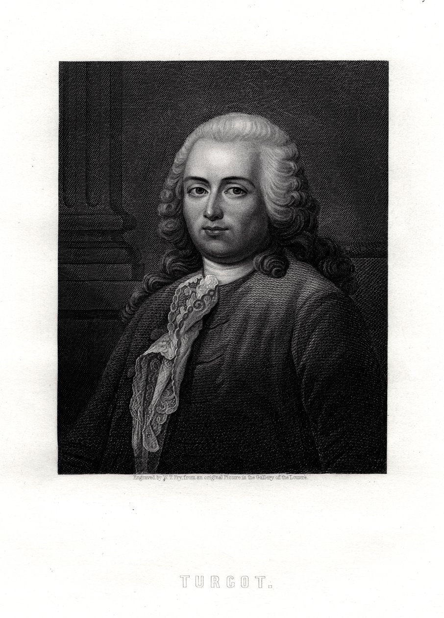 Turgot, ranskalainen valtiomies ja taloustieteilijä, 1800-luku tekijältä William Thomas Fry