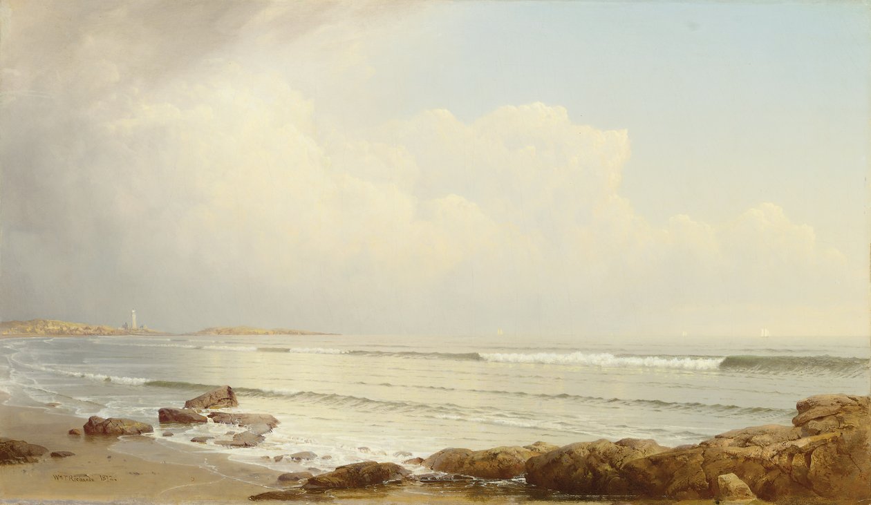 Rannikkokohtaus, 1872 tekijältä William Trost Richards