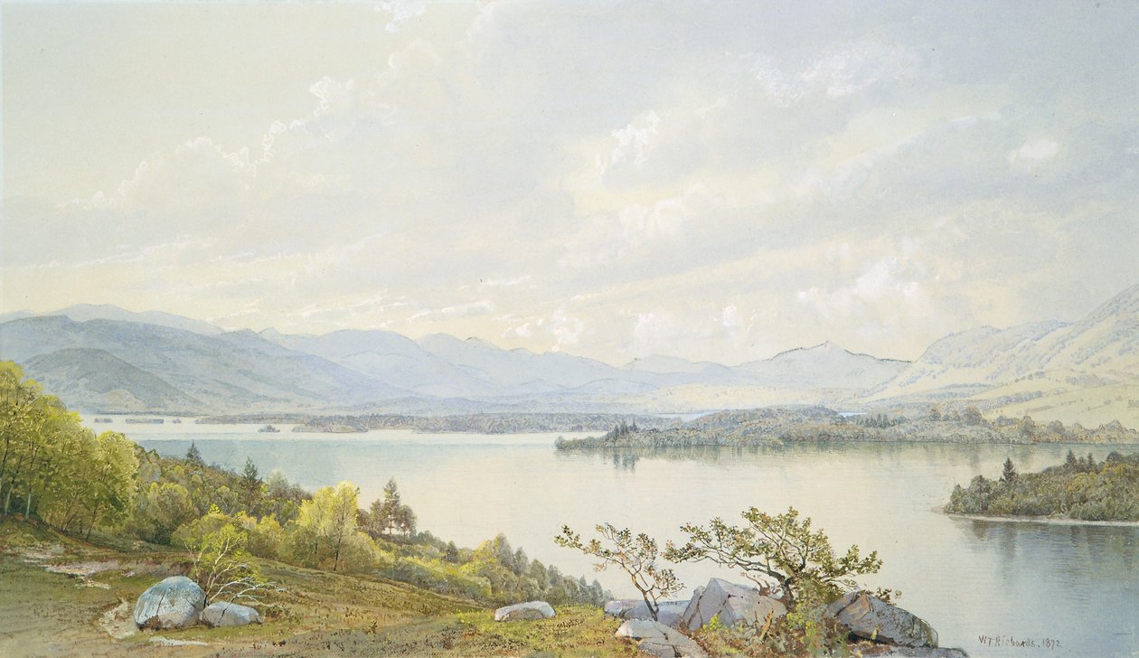 Squamjärvi ja Sandwichvuoret tekijältä William Trost Richards