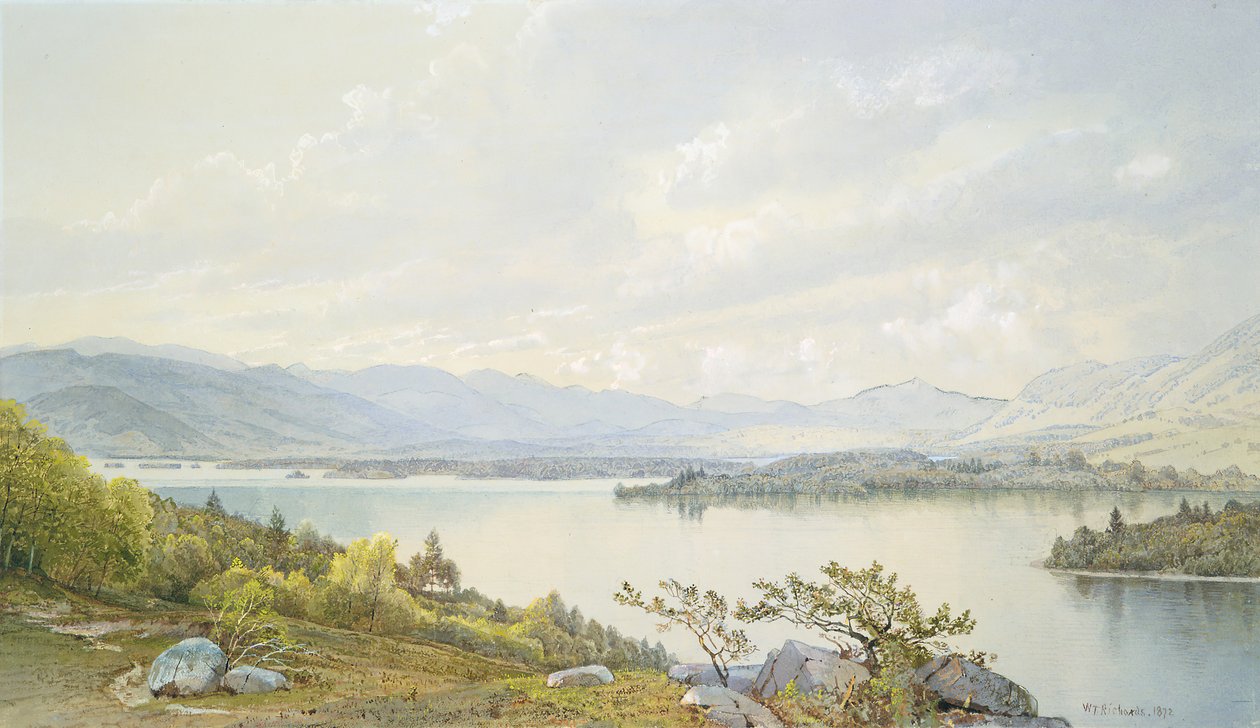 Lake Squam ja Sandwich-vuoret, 1872. tekijältä William Trost Richards