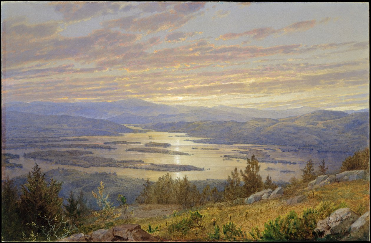 Lake Squam Red Hillistä tekijältä William Trost Richards