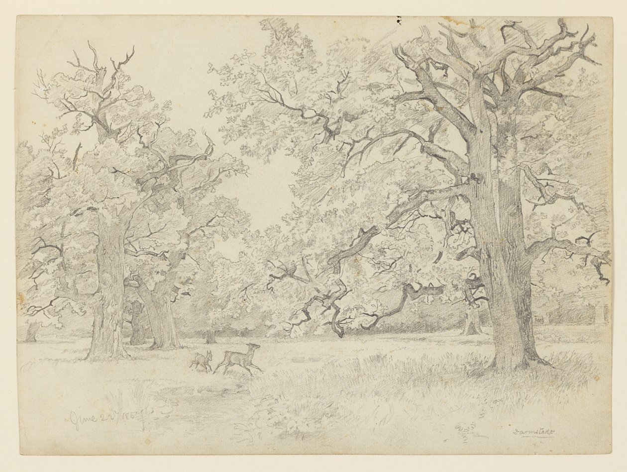 Maisema, Darmstadt, Saksa tekijältä William Trost Richards