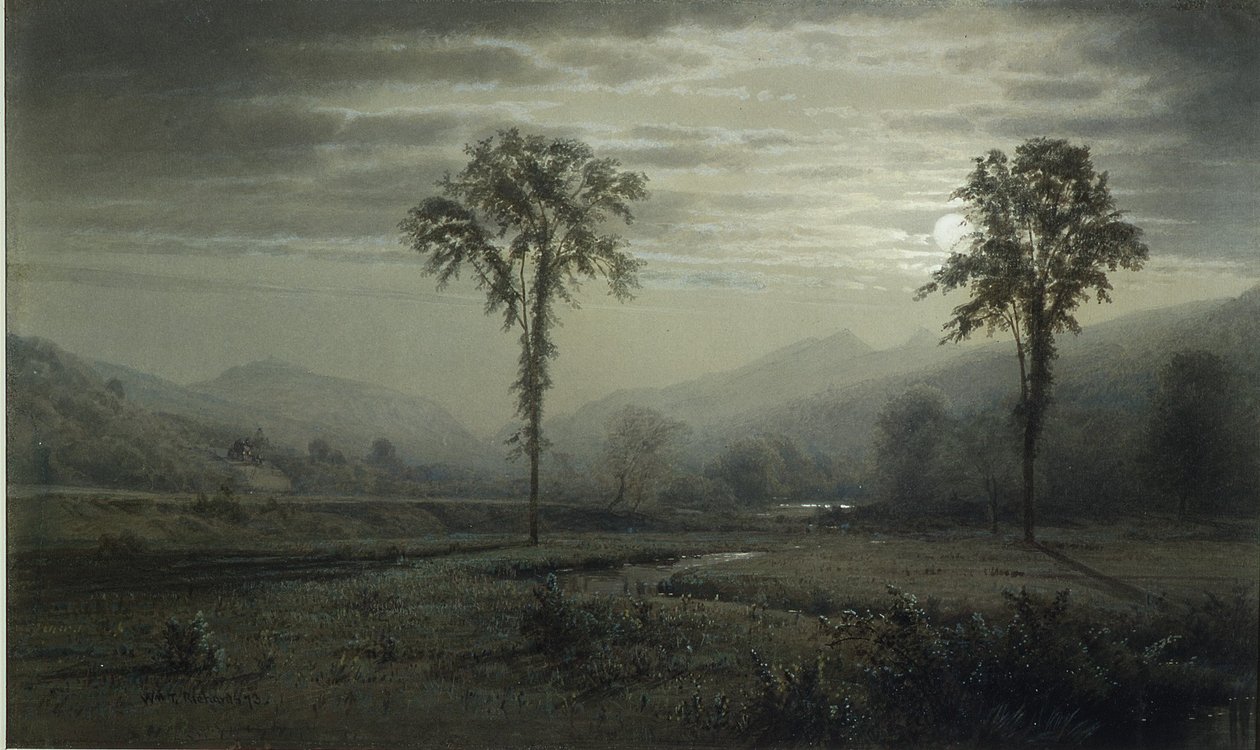 Kuunvalo Mount Lafayettella, New Hampshire tekijältä William Trost Richards