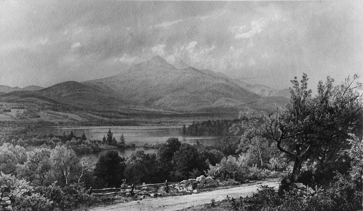 Mount Chocorua ja järvi tekijältä William Trost Richards