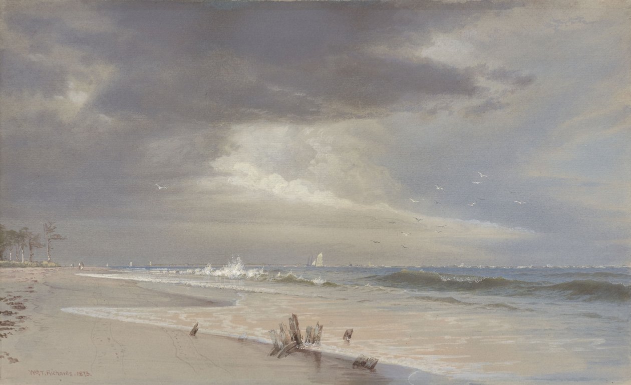 Lähellä salmea, Atlantic City tekijältä William Trost Richards
