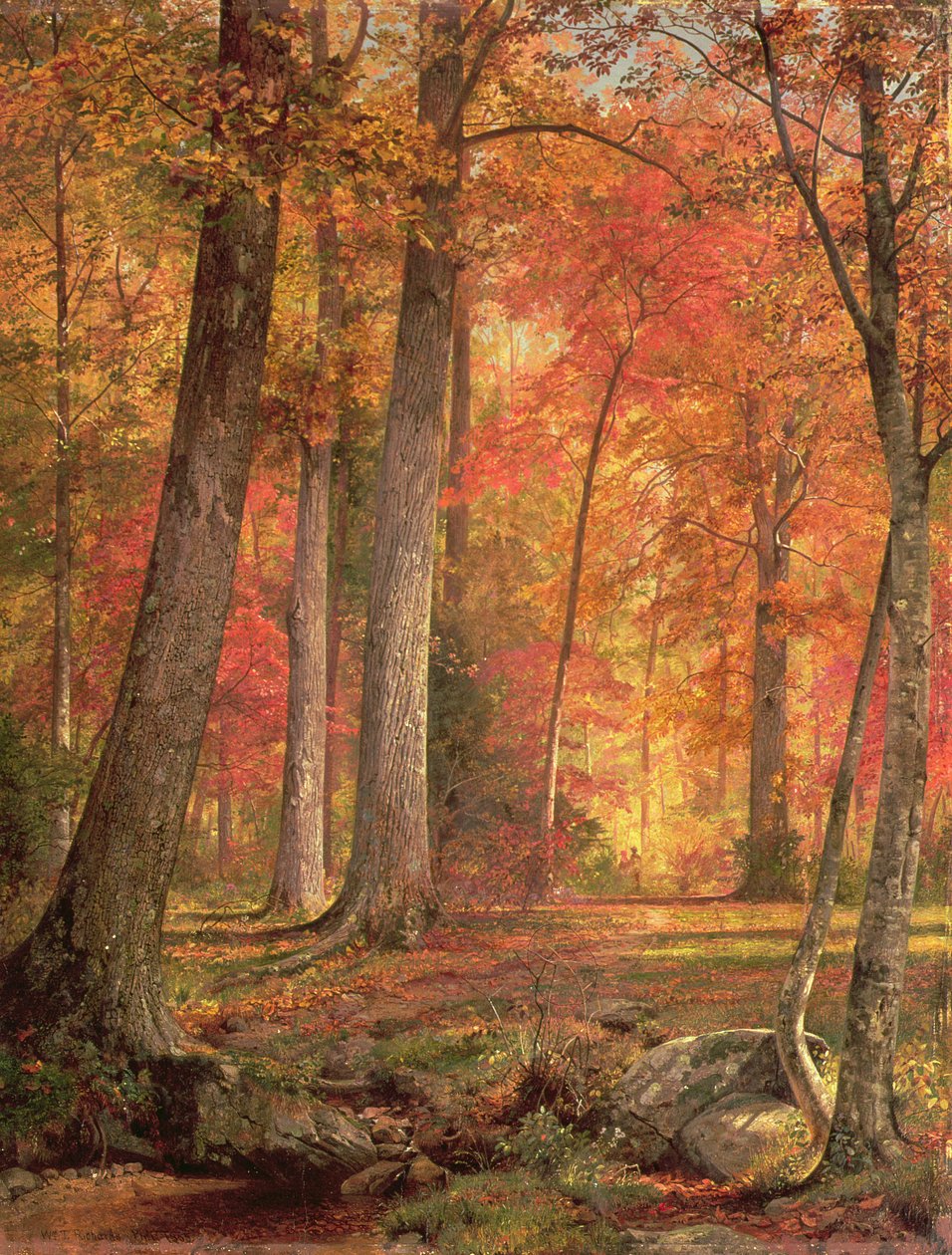 Polku metsässä, 1865 tekijältä William Trost Richards