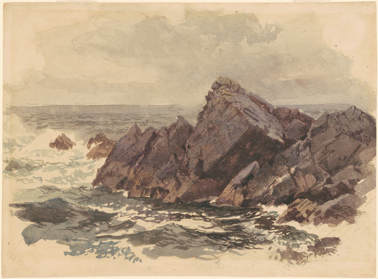 Merimaisema kivillä tekijältä William Trost Richards