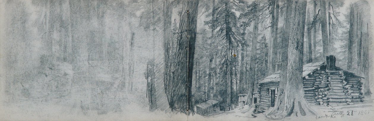 Luonnoskirja Tyynenmeren luoteisosan maisema-aiheista tekijältä William Trost Richards