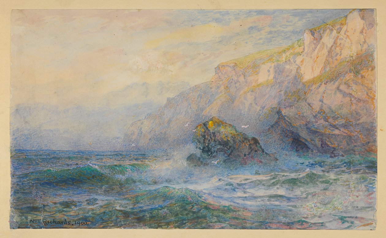 Opiskelu "At Icart Point, Guernsey" jälkeen tekijältä William Trost Richards