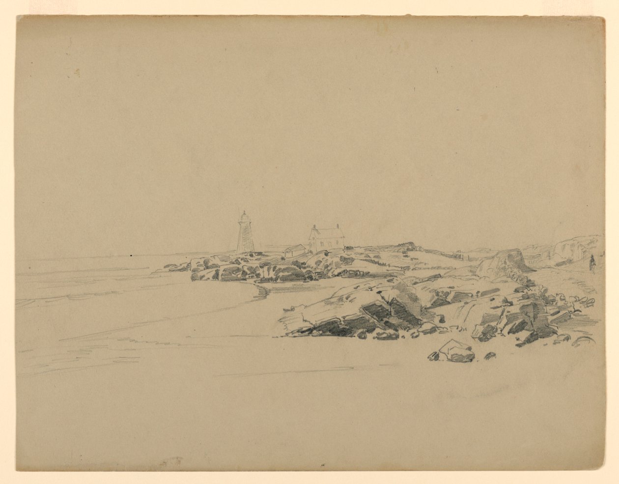 Tutkimus merenrannasta, Point Judith, RI tekijältä William Trost Richards