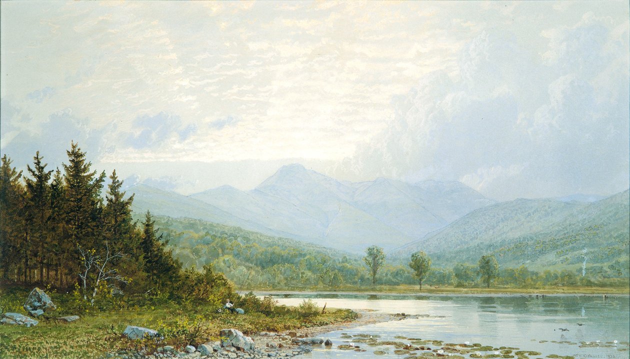 Auringonlasku Chocorua-vuorella, New Hampshire tekijältä William Trost Richards