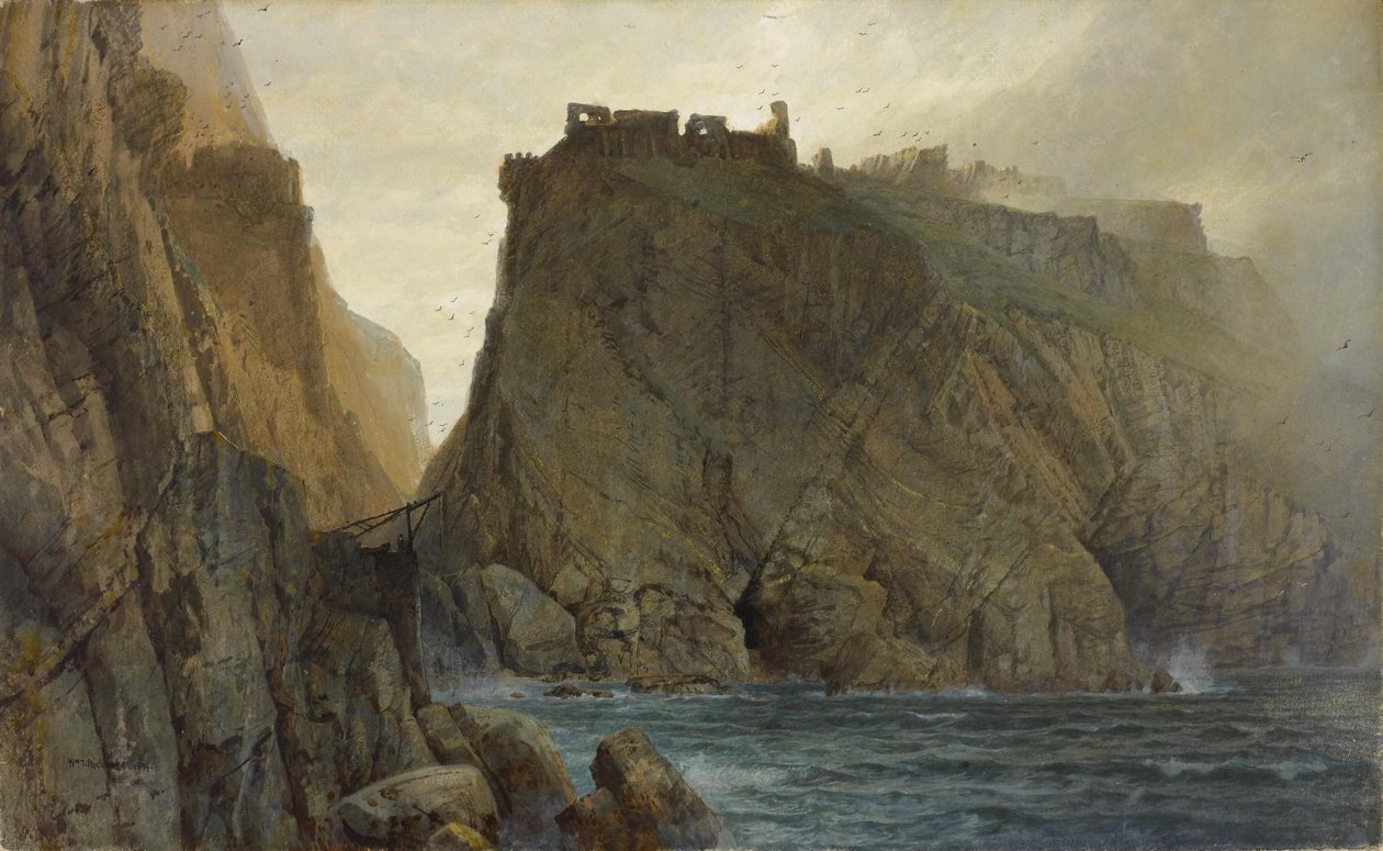 Tintagel Cornwallin rannikolla tekijältä William Trost Richards