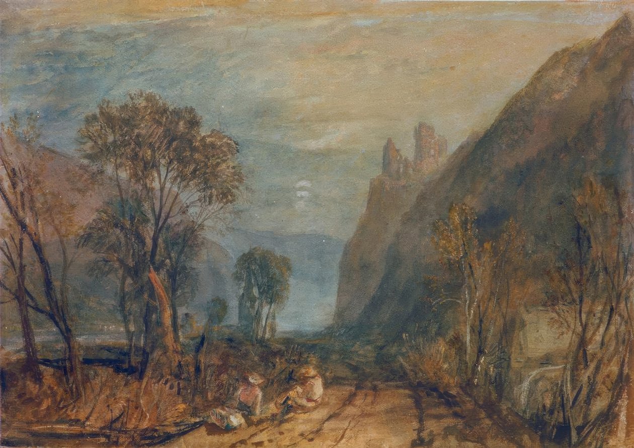 Näkymä Reinille – Bautsburg tekijältä Joseph Mallord William Turner