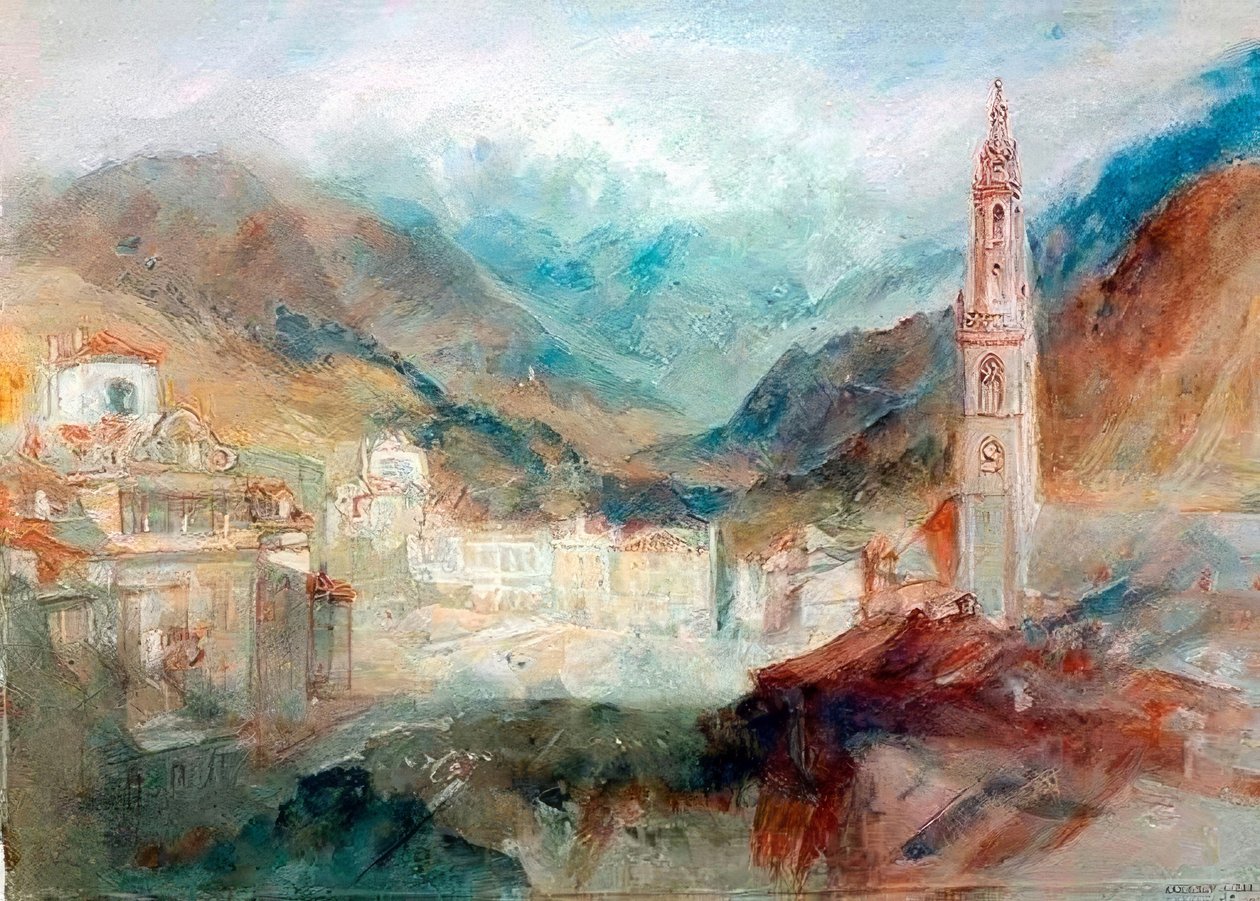 Bolzano ja Dolomiitit tekijältä Joseph Mallord William Turner