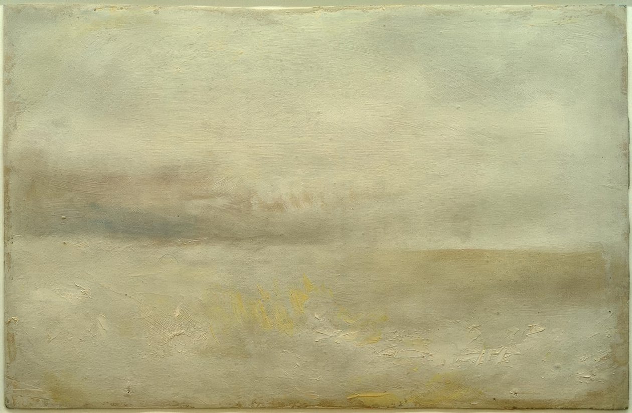 Rauhallinen meri kaukaisten harmaiden pilvien kanssa(?) tekijältä Joseph Mallord William Turner