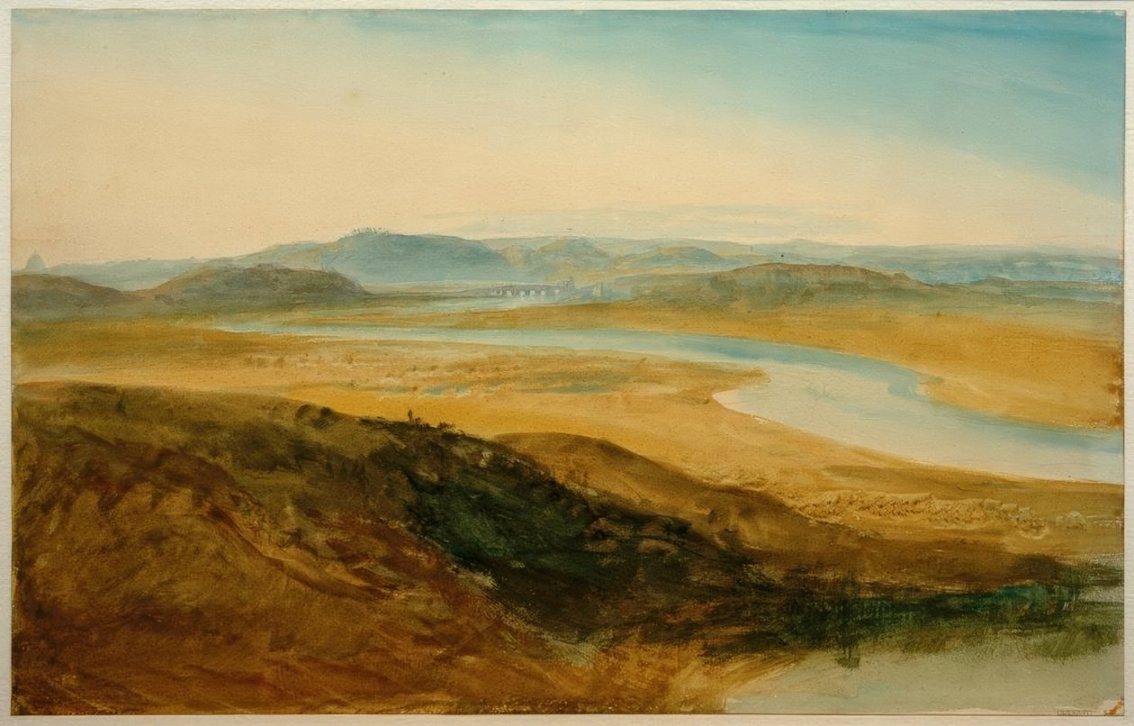 Roomalainen maaseutu: Tiber Castel Giubeliosta tekijältä Joseph Mallord William Turner
