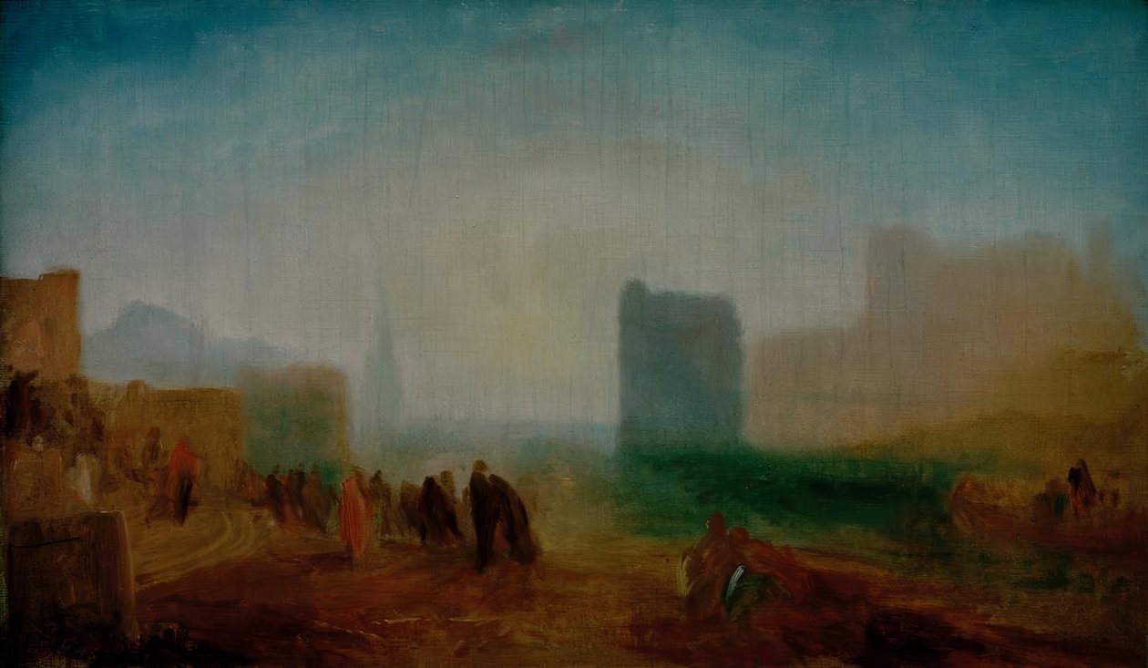 Klassinen satamakohtaus tekijältä Joseph Mallord William Turner