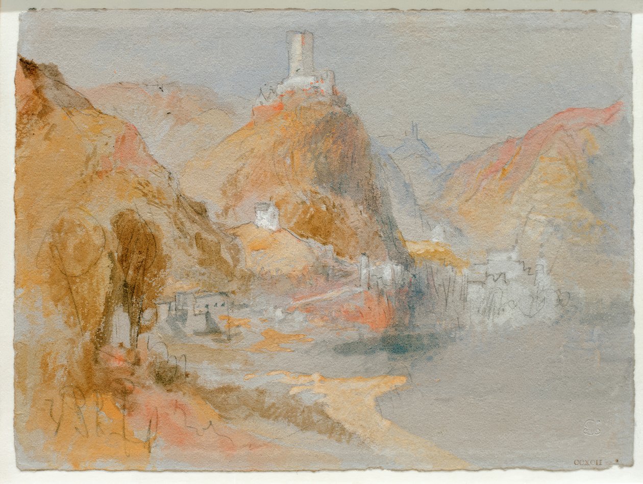 Cochem aus südlicher Richtung gesehen tekijältä Joseph Mallord William Turner